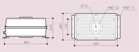 1000W-2000W電器箱結(jié)構(gòu)尺寸圖