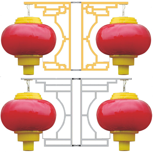 古典LED雙邊支架燈籠系列圖片